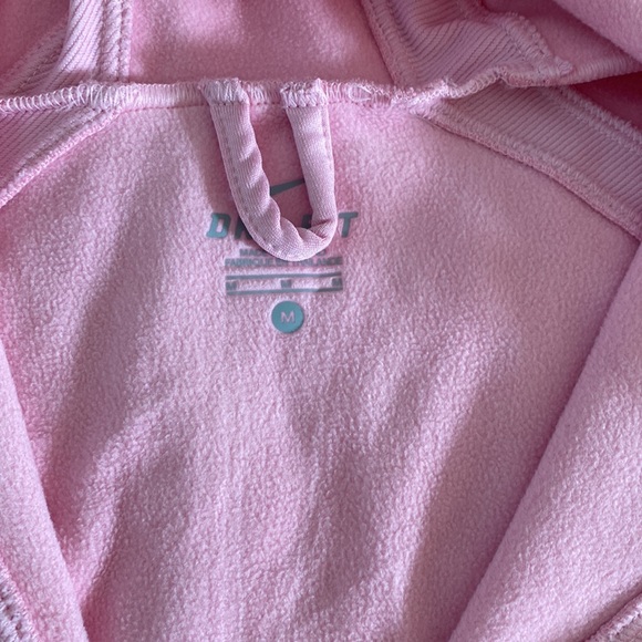 Nike dri-fit half zip hoodie Sz M pink EUC - Picture 4 of 8